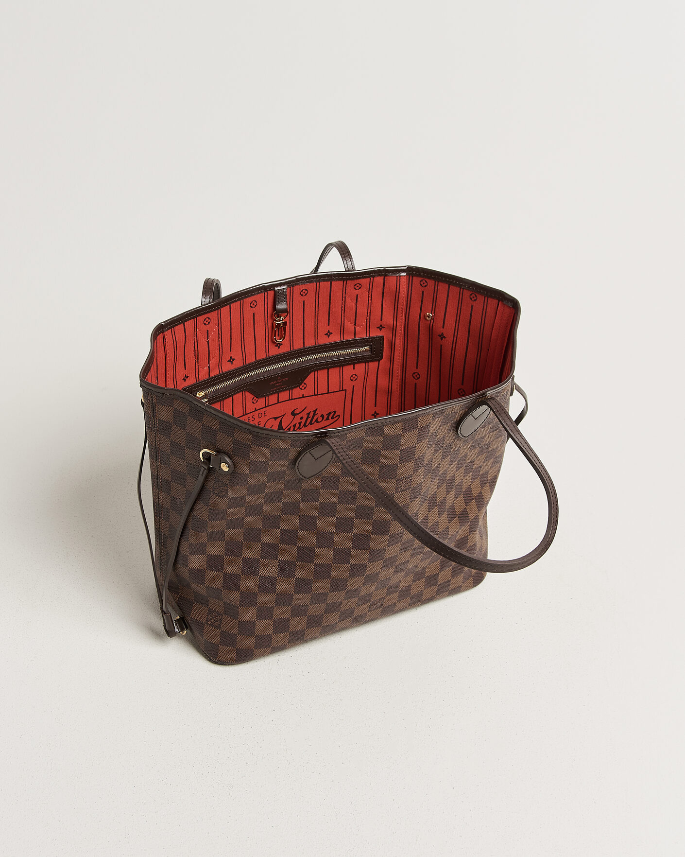 Hombres | Pre-Owned & Vintage Bags | Louis Vuitton Pre-Owned | Neverfull MM Damier Ebene