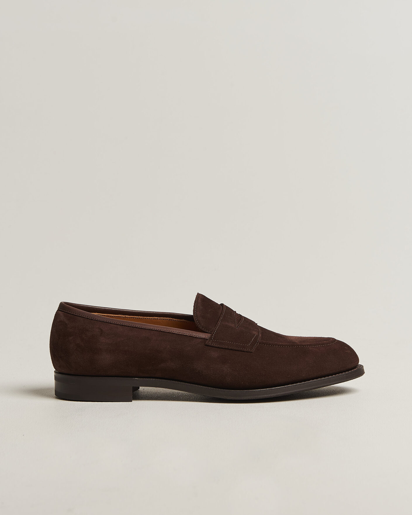 Hombres | Mocasines | Edward Green | Piccadilly Penny Loafer Mink Suede