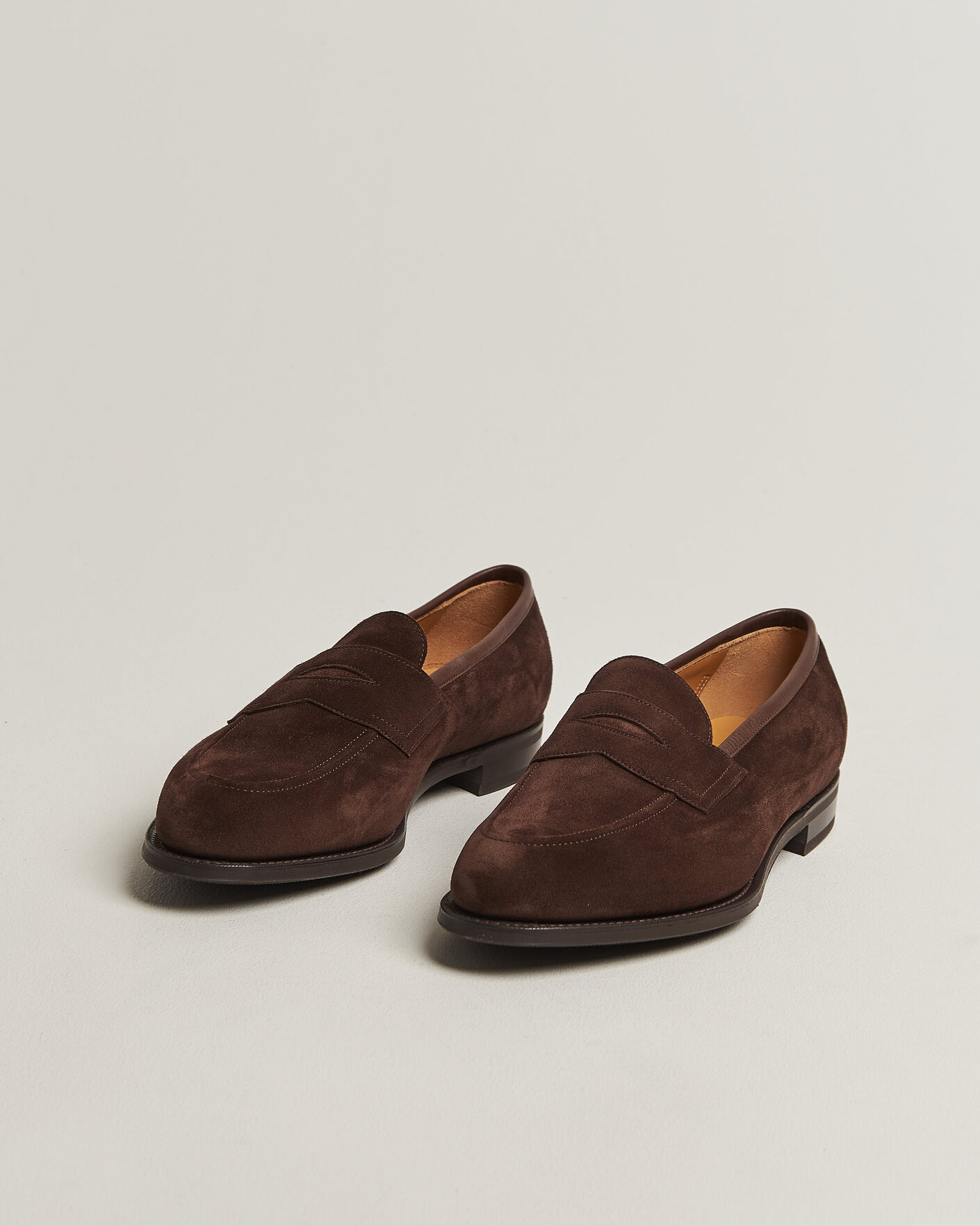 Hombres | Mocasines | Edward Green | Piccadilly Penny Loafer Mink Suede