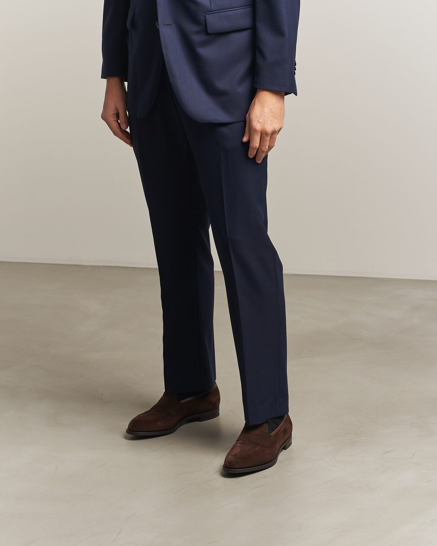 Hombres | Mocasines | Edward Green | Piccadilly Penny Loafer Mink Suede