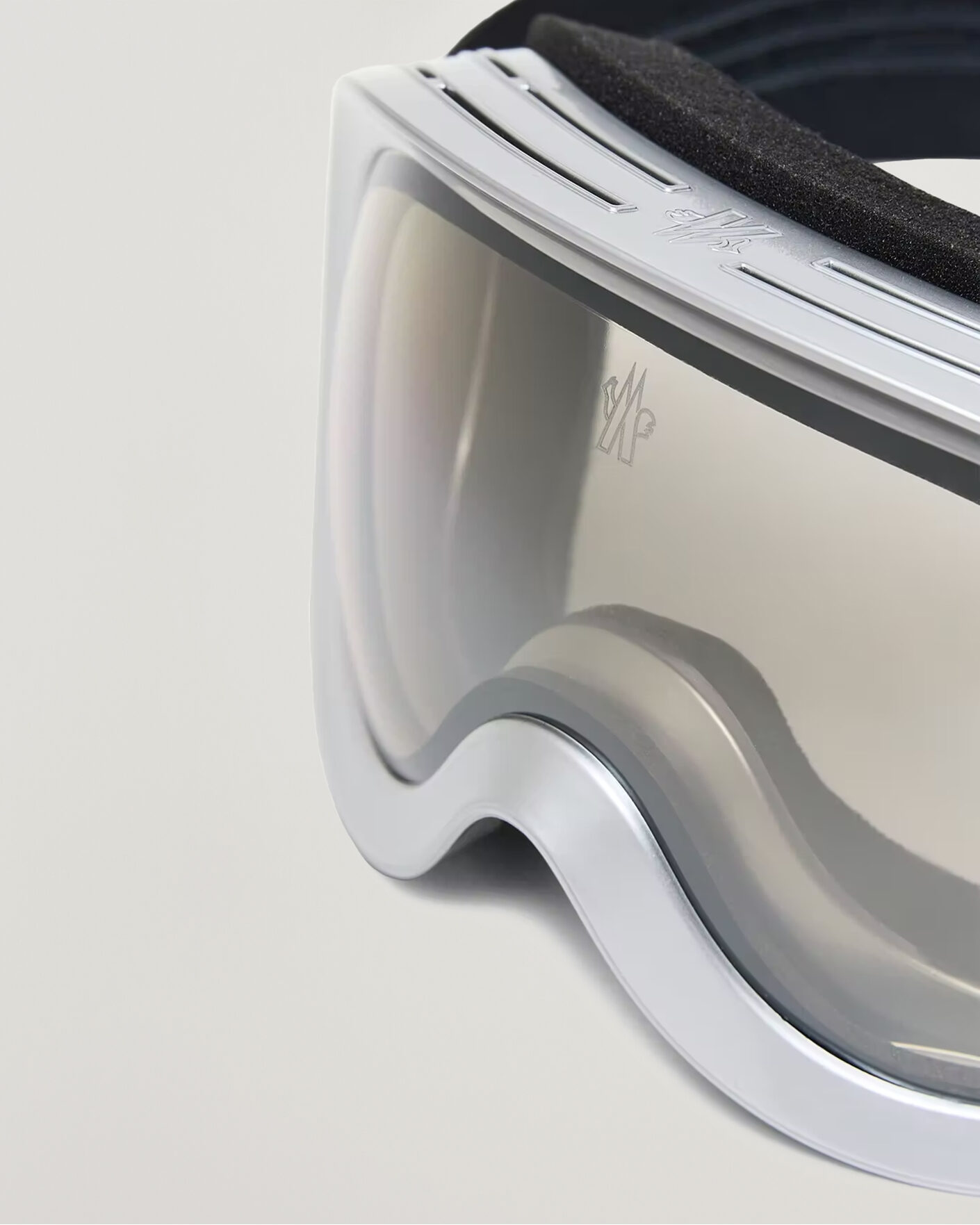 Hombres | Gafas de sol | Moncler Lunettes | Snowray Ski Googles Shiny Silver