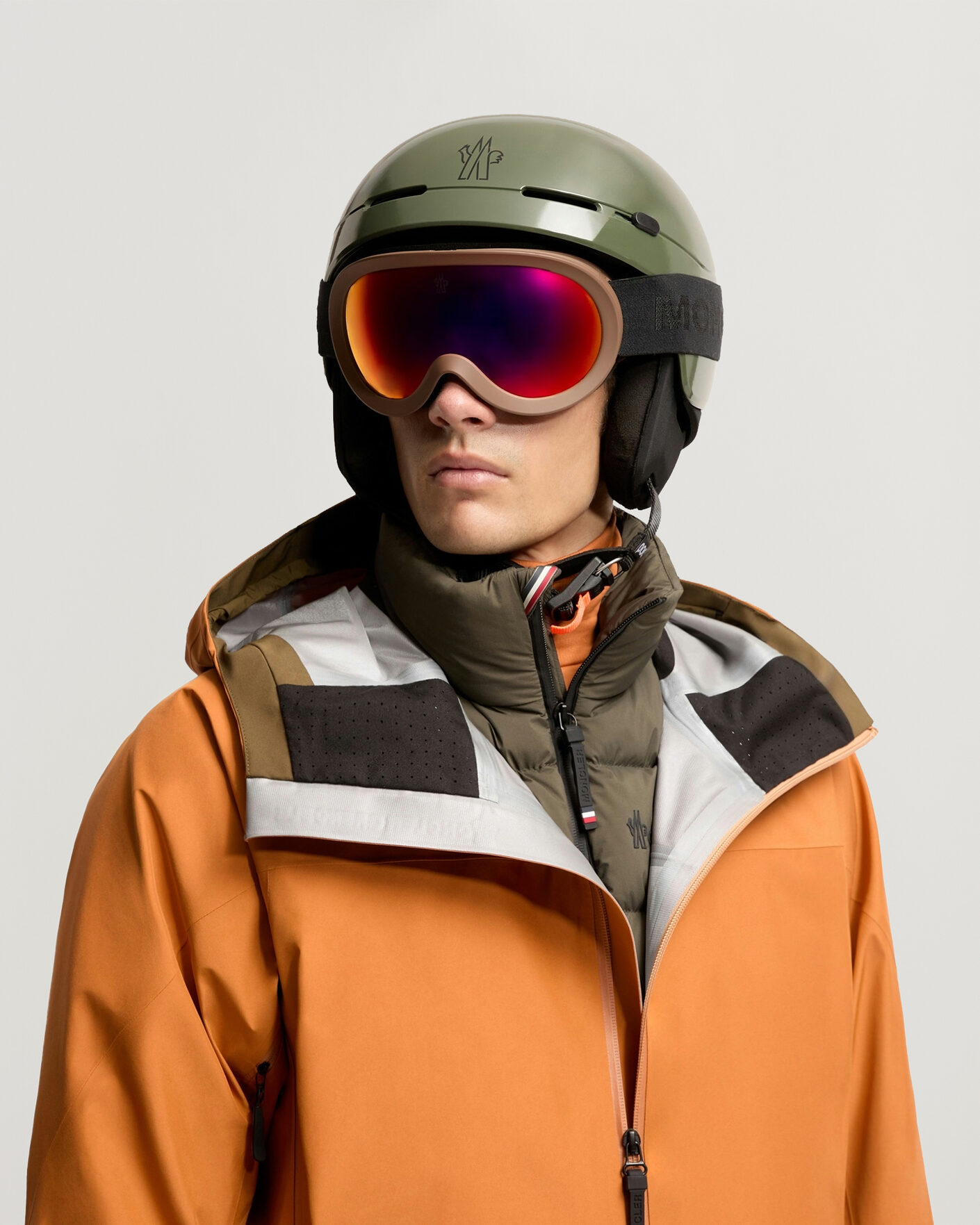 Hombres | Gafas de sol | Moncler Lunettes | Snowray Ski Googles Matte Dark Brown