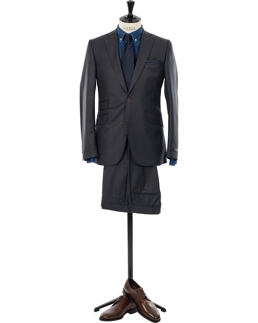 Hombres |  |  | Paul Suit Solid Clothing Set Dark Grey