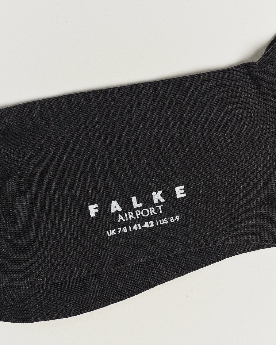 Hombres | Ropa interior y calcetines | Falke | 3-pack Airport Socks Anthracite Melange