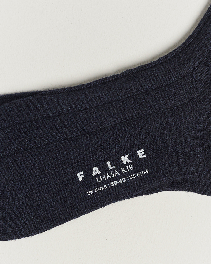 Hombres | Ropa interior y calcetines | Falke | 3-Pack Lhasa Cashmere Socks Dark Navy