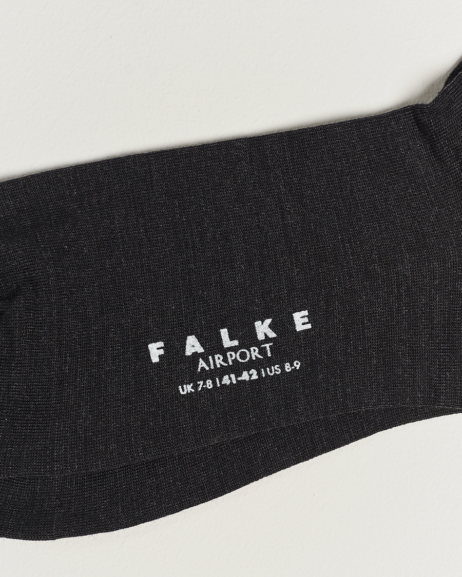 Hombres | Wardrobe basics | Falke | 5-Pack Airport Socks Anthracite Melange