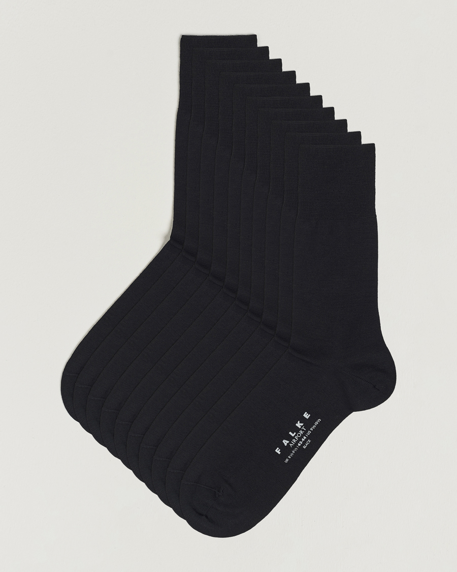 Hombres | Ropa interior y calcetines | Falke | 10-Pack Airport Socks Black
