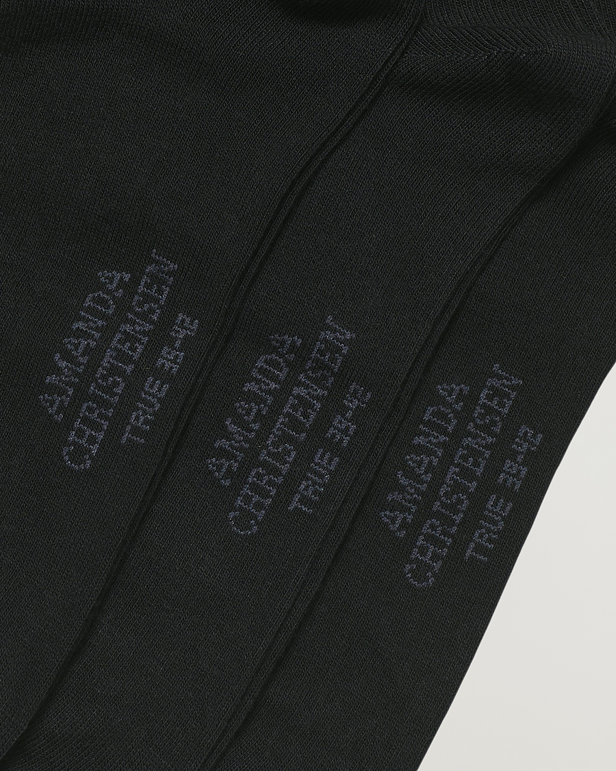 Hombres | Ropa interior y calcetines | Amanda Christensen | 6-Pack True Cotton Socks Black
