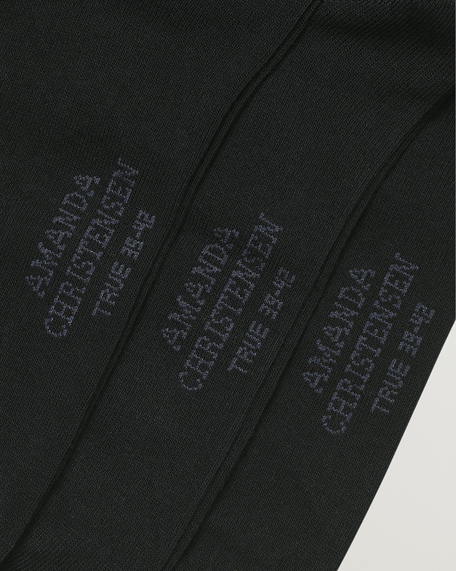 Hombres | Ropa interior y calcetines | Amanda Christensen | 12-Pack True Cotton Socks Black
