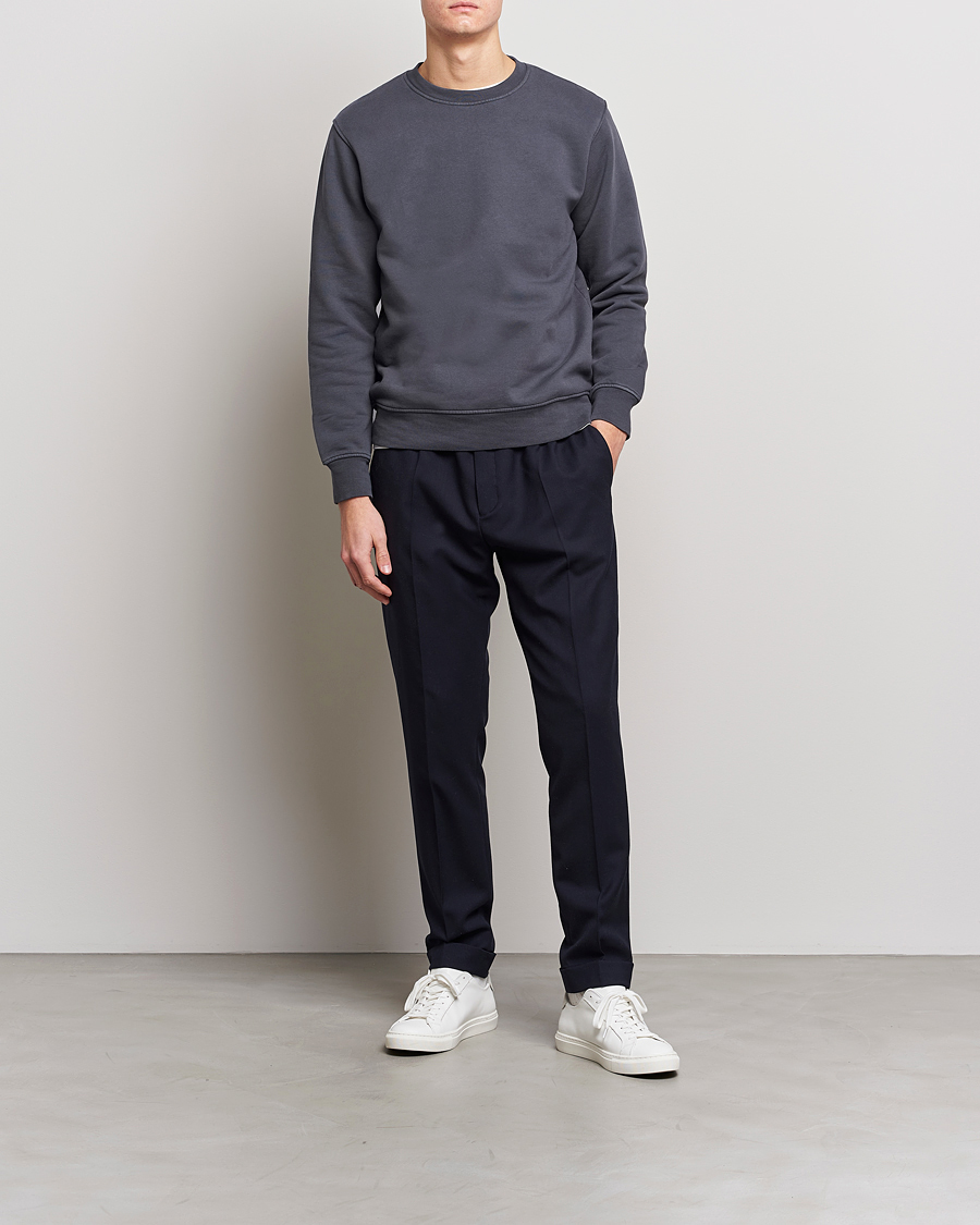 Hombres | Jerséis y prendas de punto | Colorful Standard | 2-Pack Classic Organic Crew Neck Sweat Lava Grey/Optical White