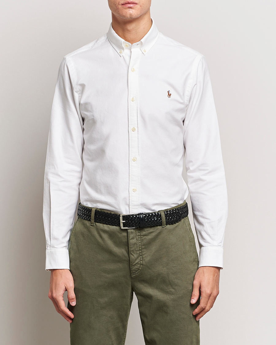 Hombres | Camisas | Polo Ralph Lauren | 2-Pack Slim Fit Shirt Oxford White/Stripes Blue