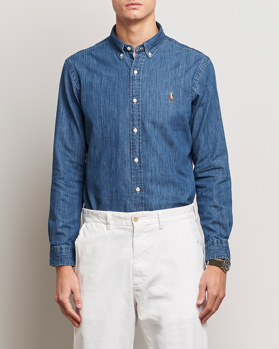 Hombres | Camisas | Polo Ralph Lauren | 2-Pack Slim Fit Denim Shirt Washed/Dark Wash