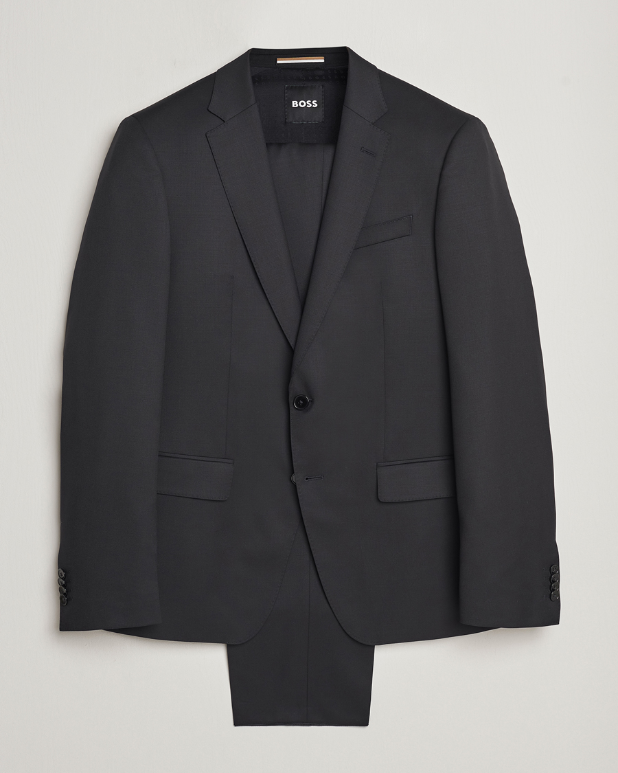 Hombres | Trajes | BOSS BLACK | Huge Wool Suit Black