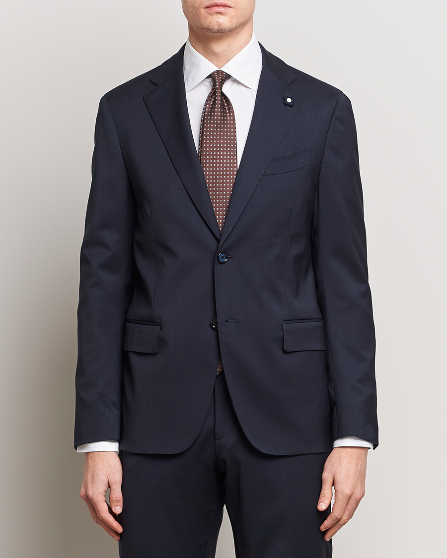 Hombres | Trajes | Lardini | Wool Suit Navy