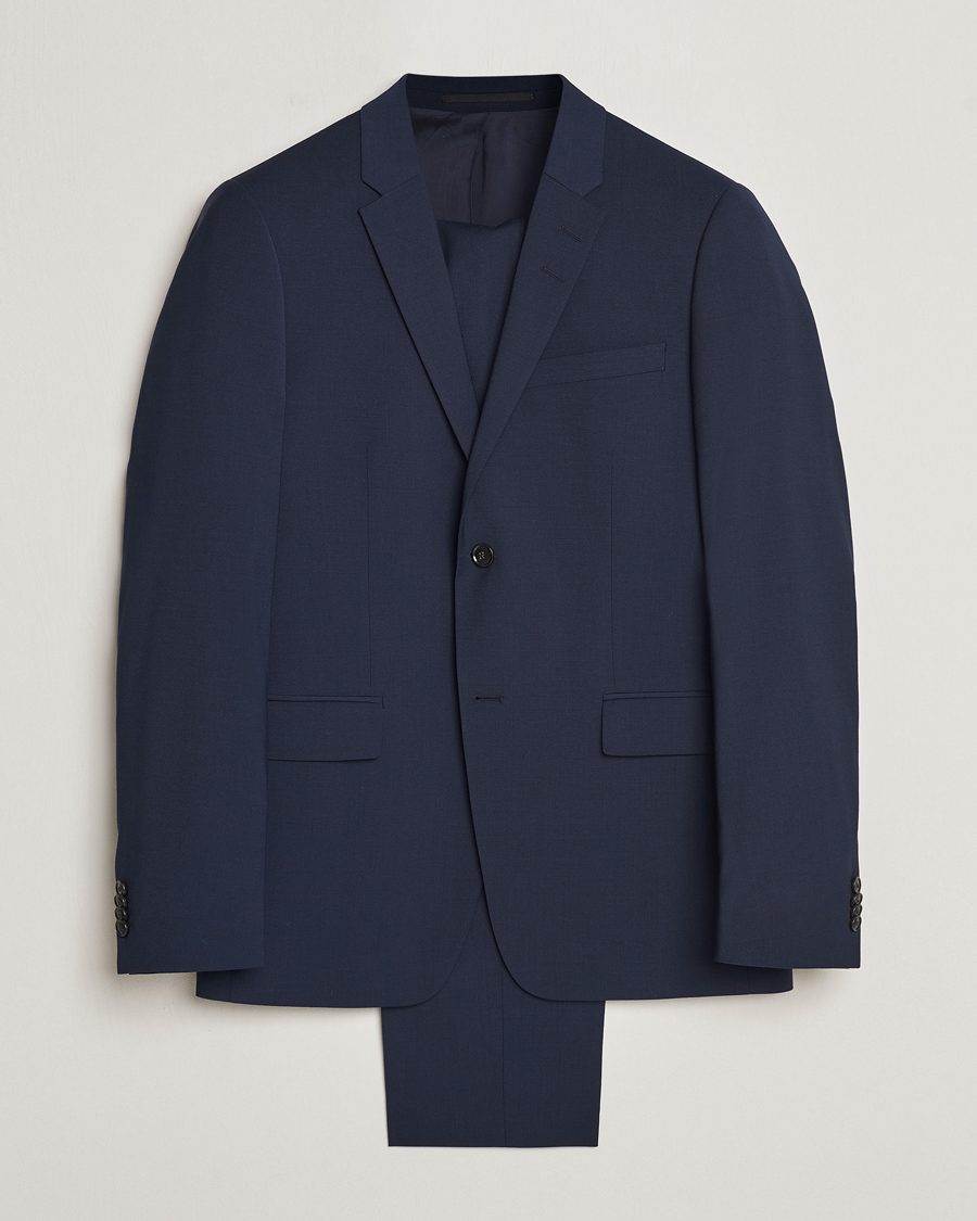 Hombres | Trajes | Tiger of Sweden | Jerretts Wool Travel Suit Royal Blue