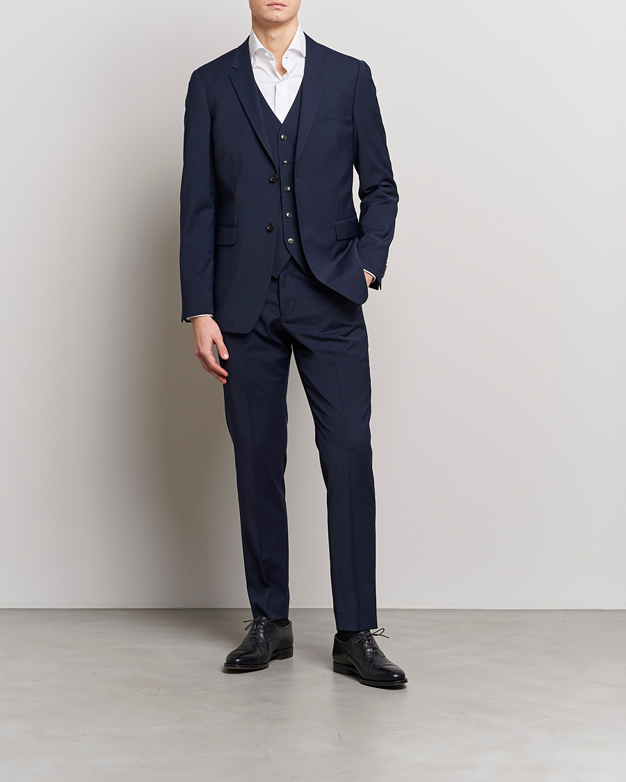Hombres | Ropa | Tiger of Sweden | Jerretts Wool Travel Suit Royal Blue