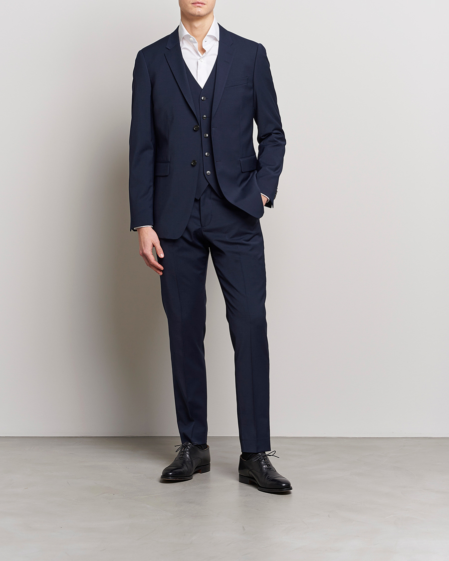 Hombres | Trajes | Tiger of Sweden | Jerretts Wool Travel Suit Royal Blue
