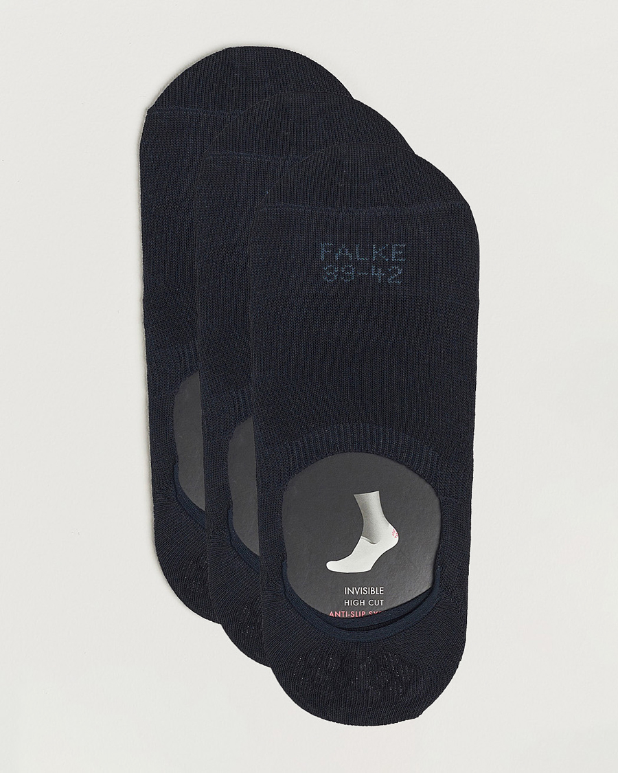 Hombres | Ropa interior y calcetines | Falke | 3-pack Casual High Cut Sneaker Socks Dark Navy