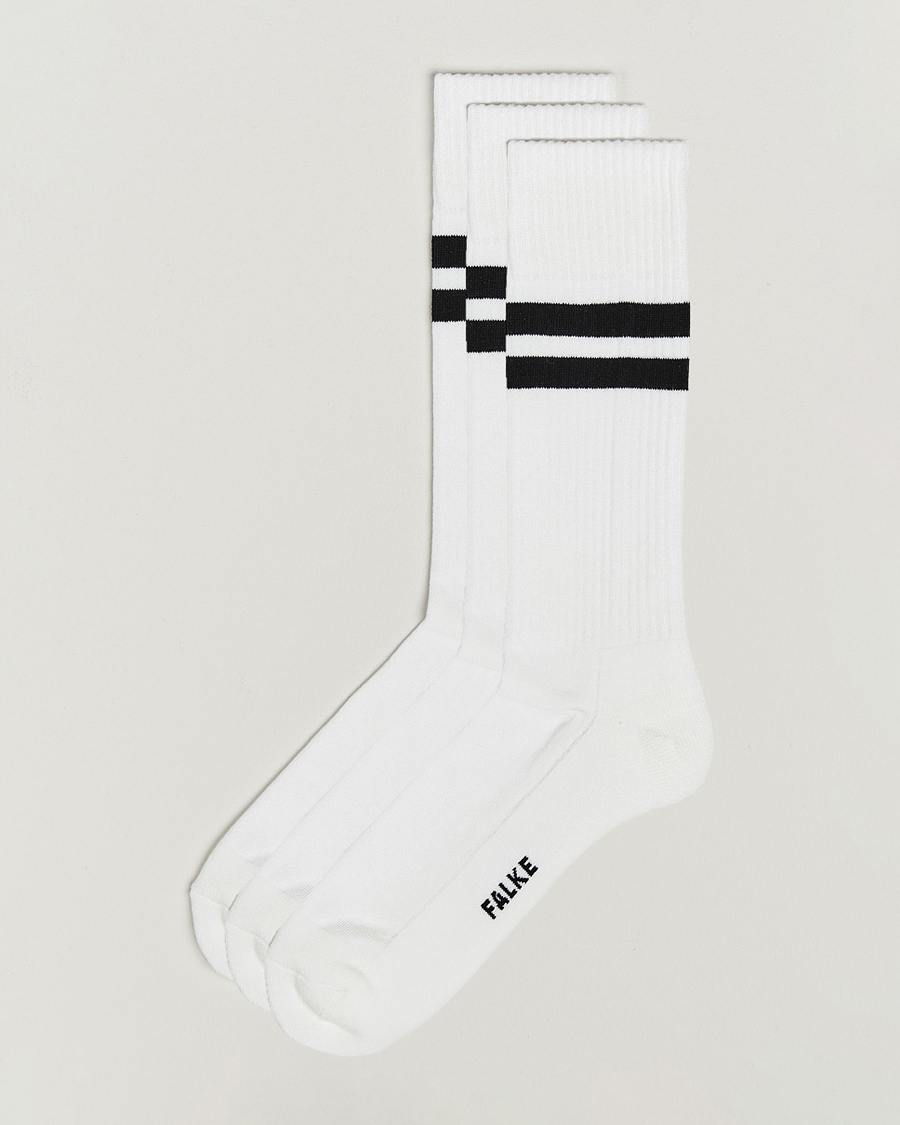 Hombres | Ropa interior y calcetines | Falke | 3-pack Dynamic Tennis Socks White/Black