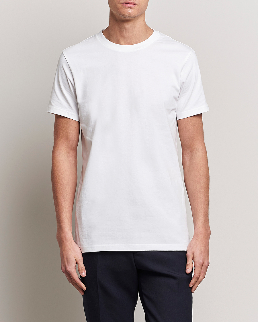 Hombres | Camisetas | Bread & Boxers | 3-pack Crew Neck Regular T-Shirt White