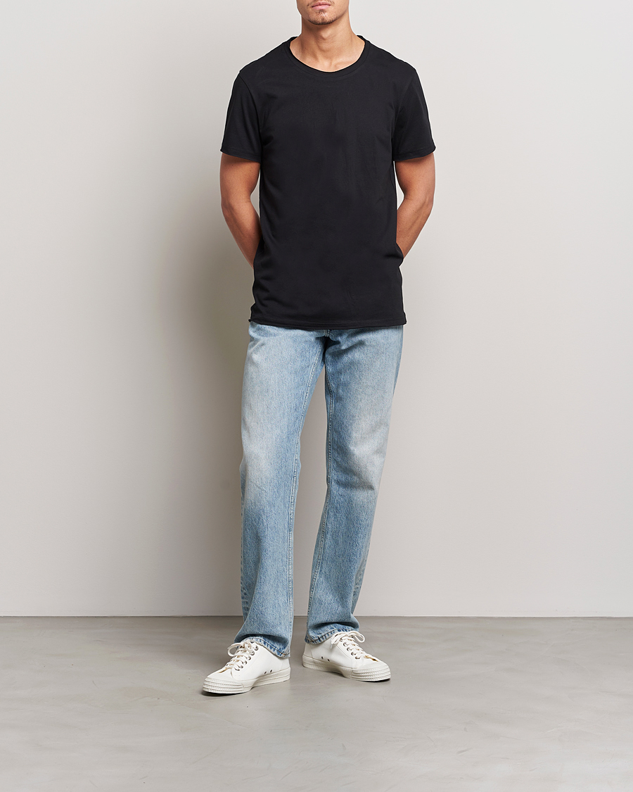 Hombres | Camisetas | Bread & Boxers | 3-pack Crew Neck Relaxed Black
