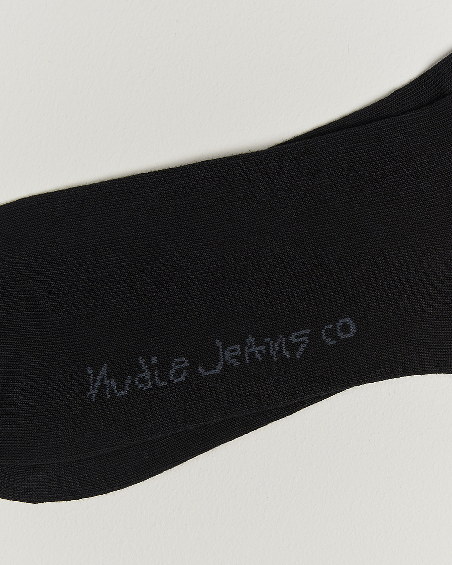 Hombres | Ropa interior y calcetines | Nudie Jeans | 3-pack Amundsson Tennis Socks Black/White