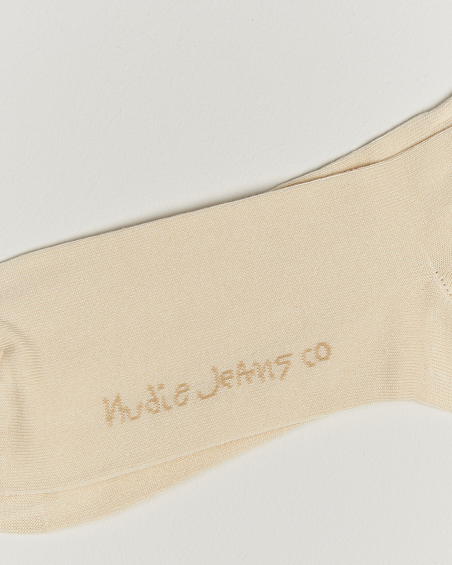 Hombres | Ropa interior y calcetines | Nudie Jeans | 3-pack Amundsson Tennis Socks Off White/Black