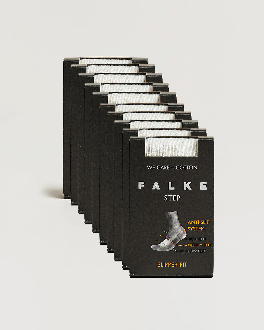 Hombres | Ropa interior y calcetines | Falke | 10-pack Step In Box Loafer Socks White