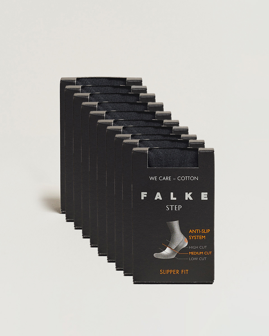 Hombres | Ropa interior y calcetines | Falke | 10-pack Step In Box Loafer Socks Black