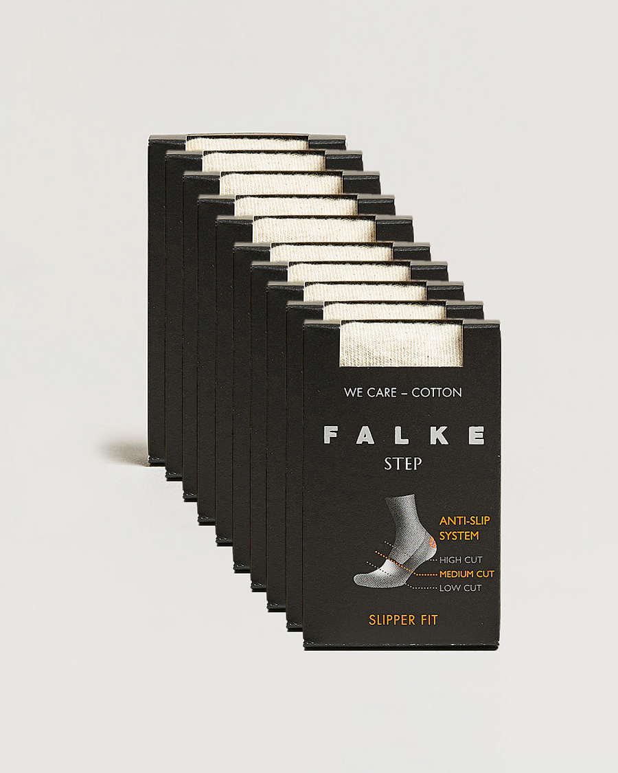 Hombres | Ropa interior y calcetines | Falke | 10-pack Step In Box Loafer Socks Nature