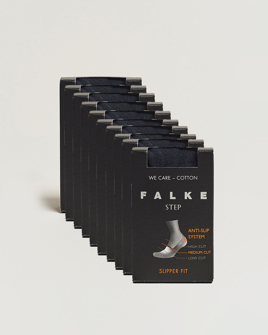 Hombres | Ropa interior y calcetines | Falke | 10-pack Step In Box Loafer Socks Navy
