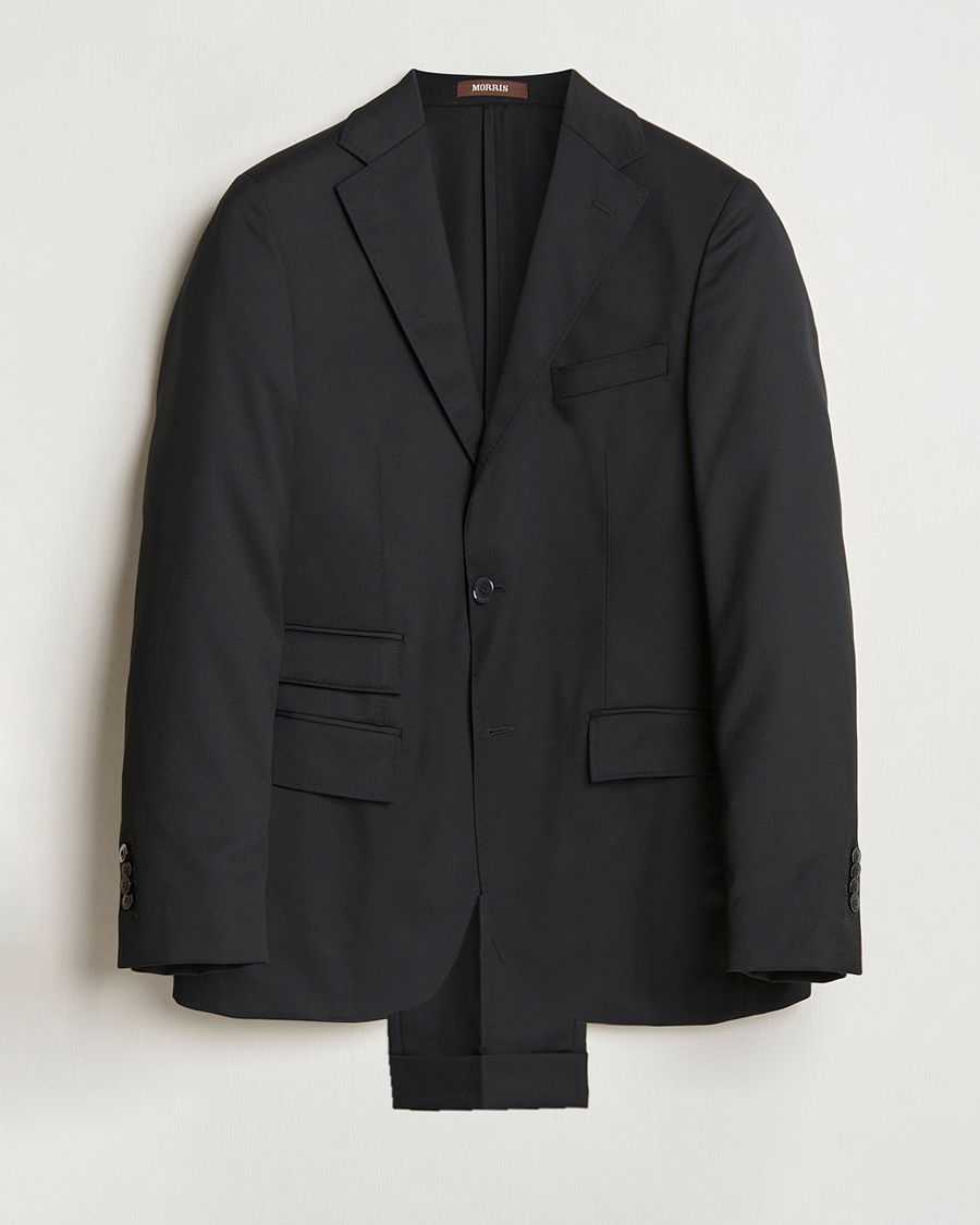 Hombres | Trajes | Morris | Heritage Prestige Wool Suit Black