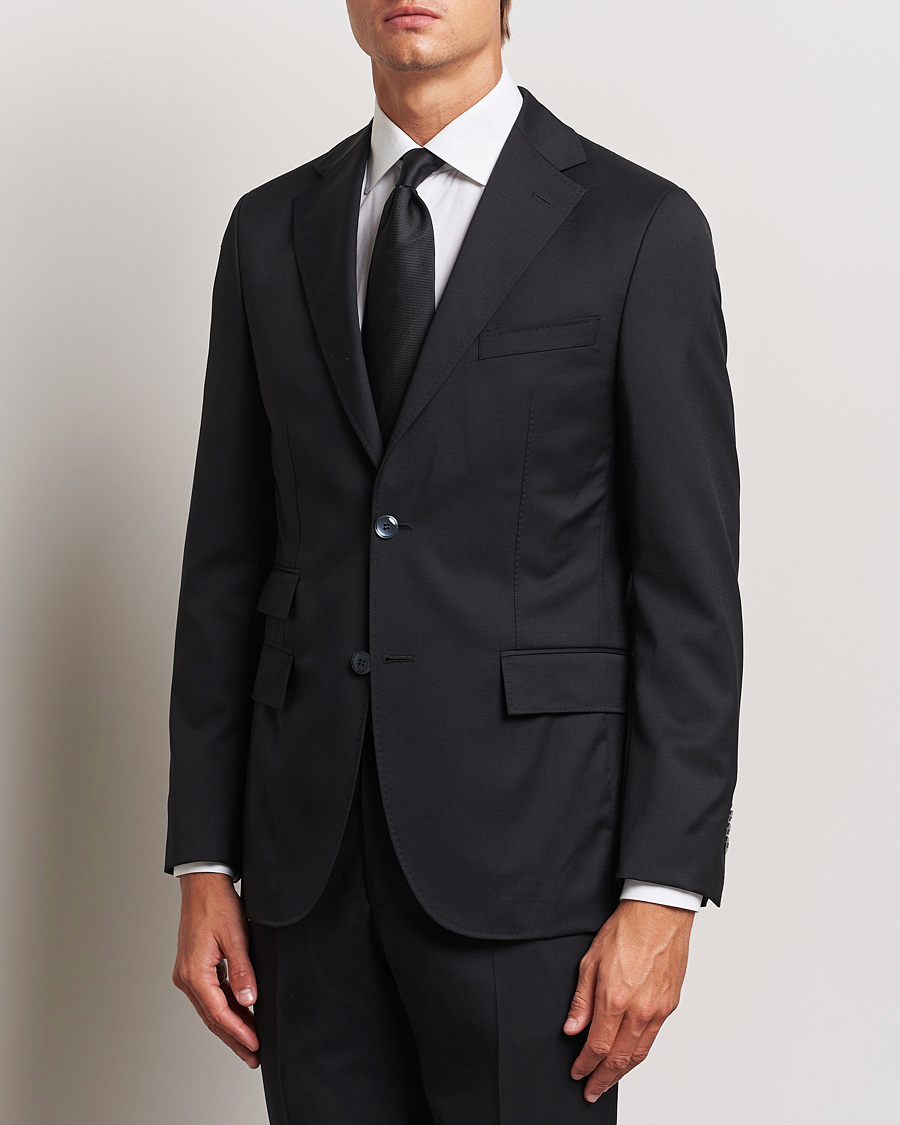 Hombres | Trajes | Morris | Heritage Prestige Wool Suit Black