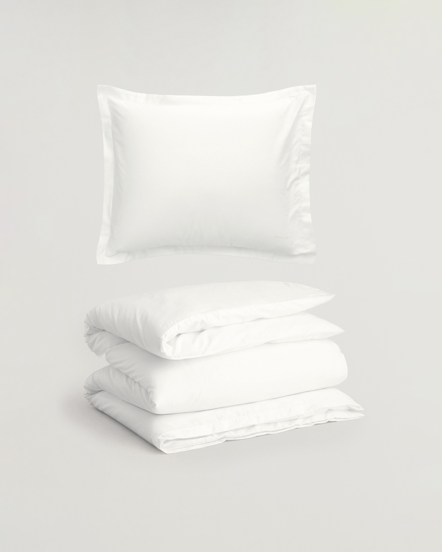 Hombres | Hogar | GANT | Sateen Duvet & Pillowcase Set White