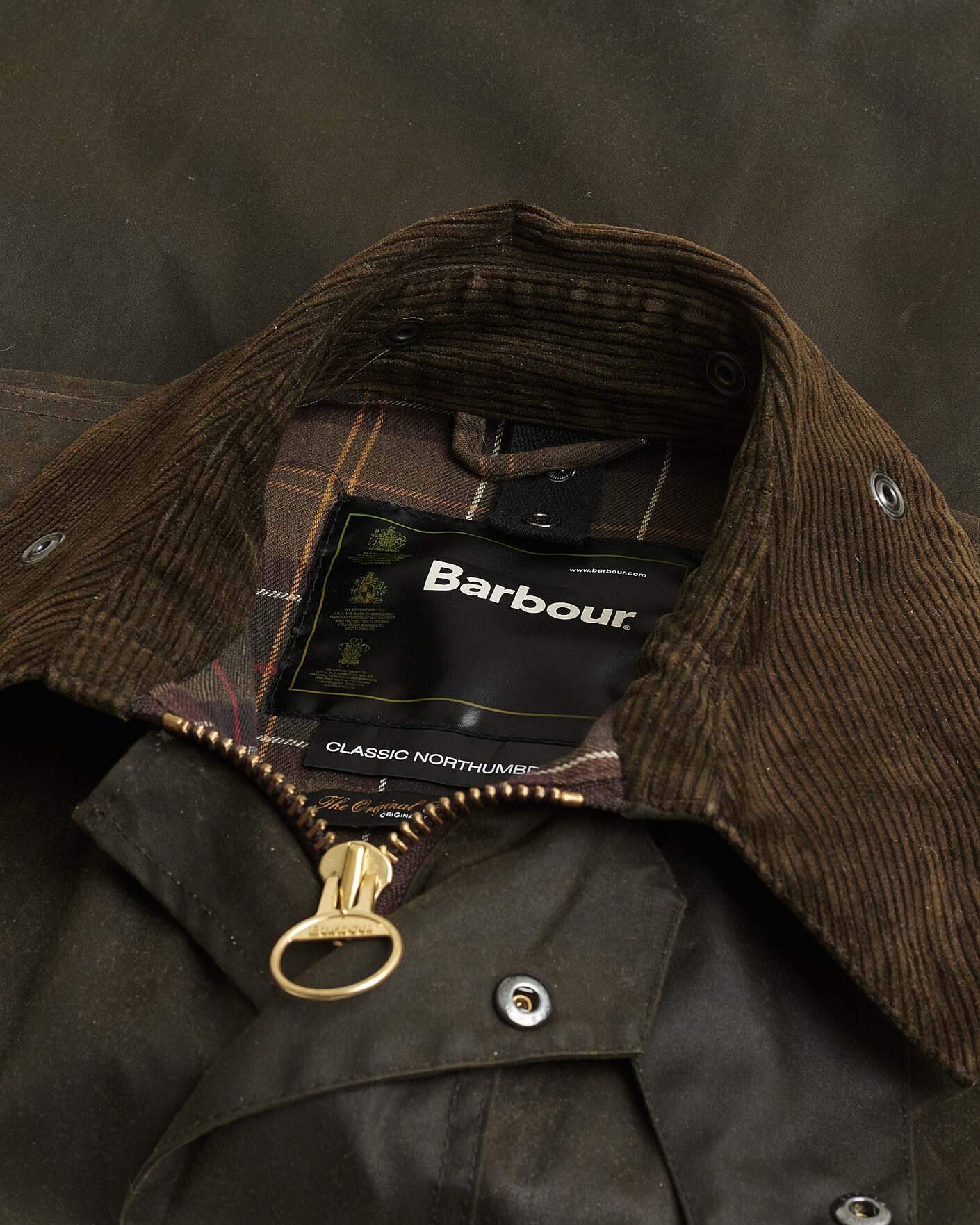 Hombres | Pre-owned Chaquetas | Pre-owned | Barbour Lifestyle Classic Northumbria Jacket Olive UK40 - EU50