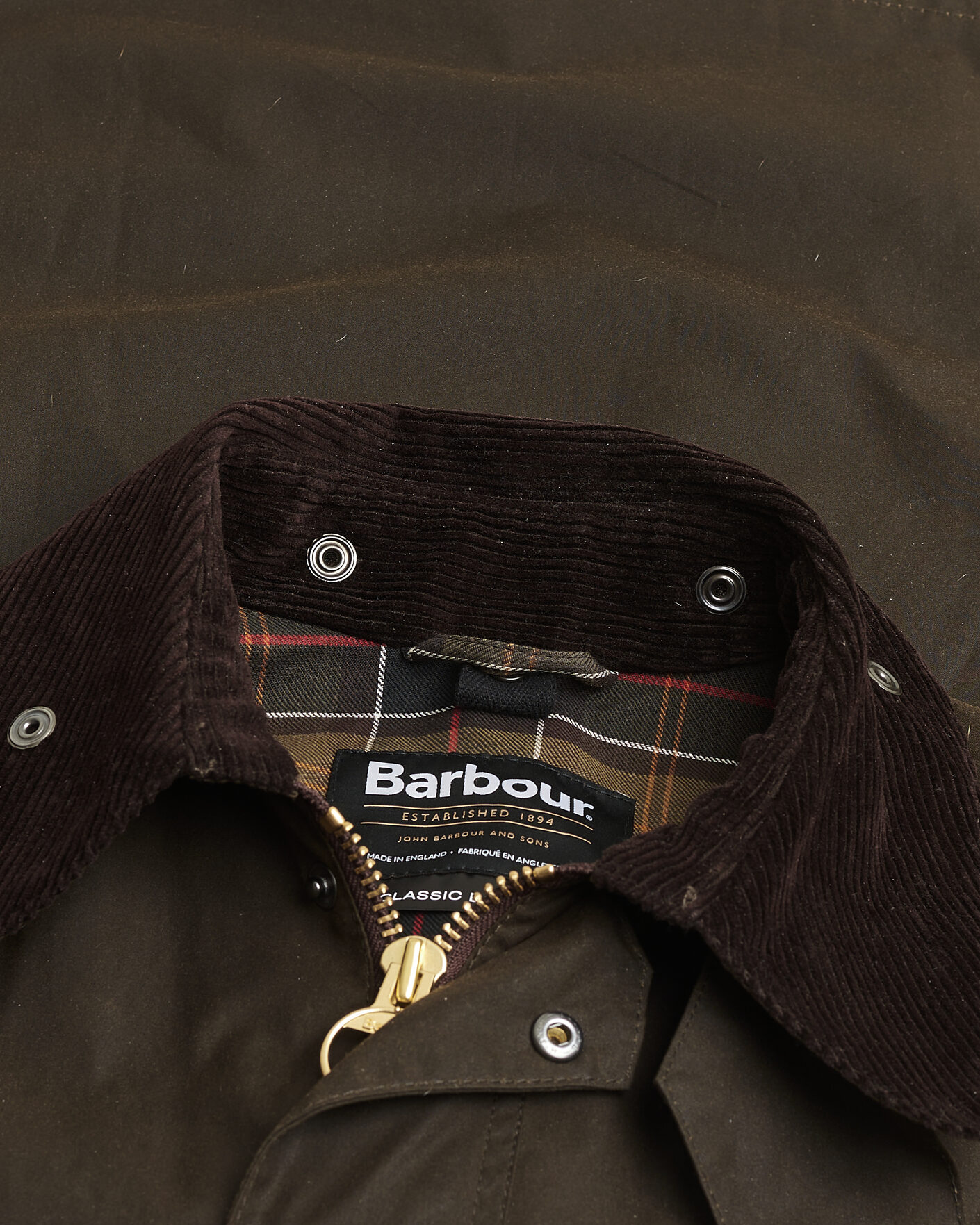 Hombres | Pre-owned Chaquetas | Pre-owned | Barbour Lifestyle Classic Bedale Jacket Olive UK46 - EU56