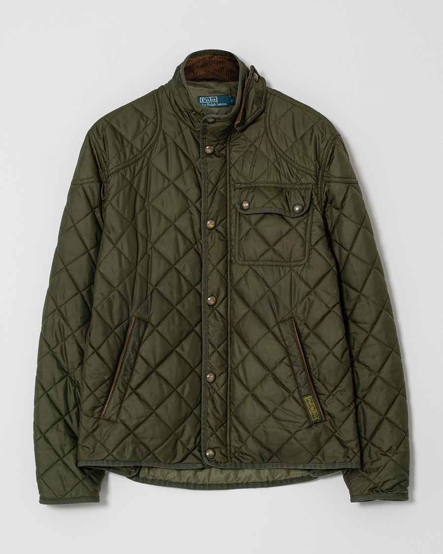 Hombres | Polo Ralph Lauren Richmond Quilt Jacket Dark Botanic S | Pre-owned | Polo Ralph Lauren Richmond Quilt Jacket Dark Botanic S