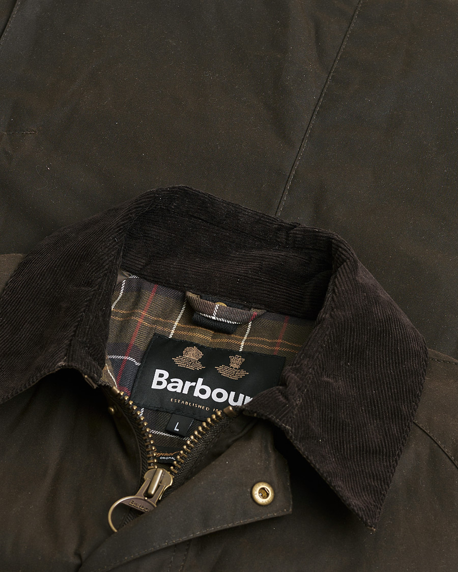 Hombres | Pre-owned Chaquetas | Pre-owned | Barbour Lifestyle Ashby Wax Jacket Olive L