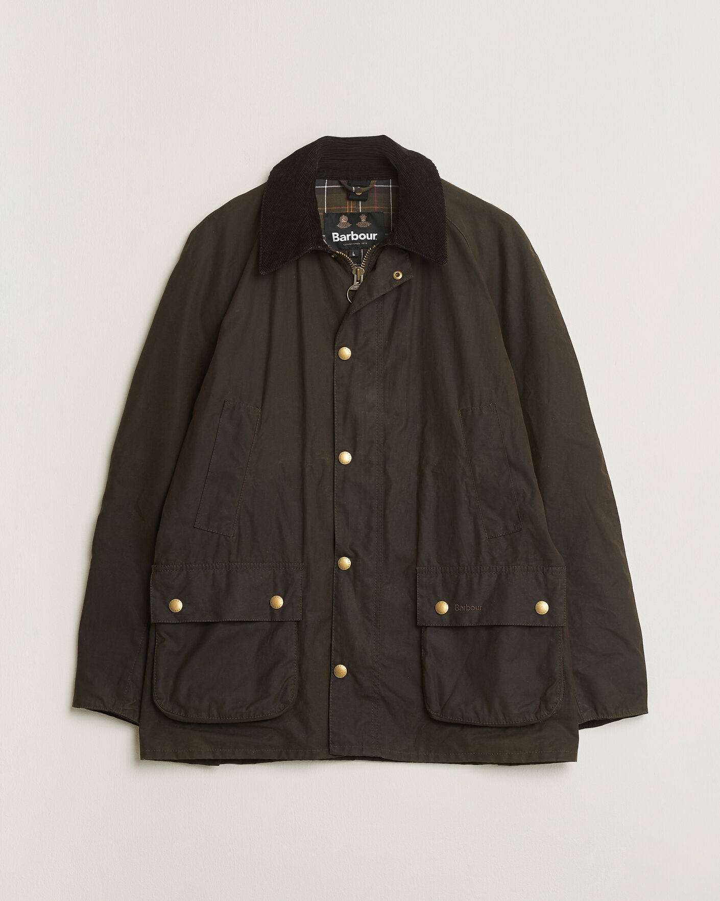 Hombres | Pre-owned Chaquetas | Pre-owned | Barbour Lifestyle Ashby Wax Jacket Olive L