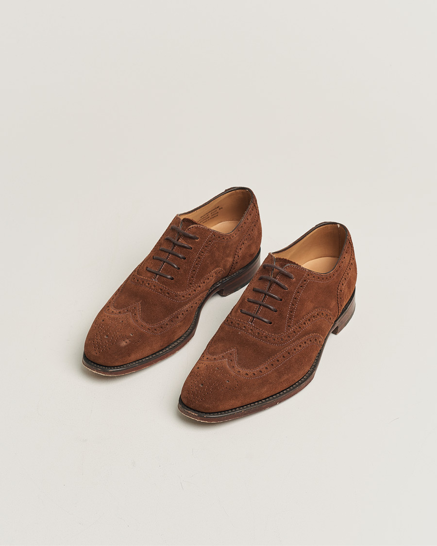 Hombres | Loake 1880 Buckingham Brogue Brown Suede UK6,5 - EU40,5 | Pre-owned | Loake 1880 Buckingham Brogue Brown Suede UK6,5 - EU40,5