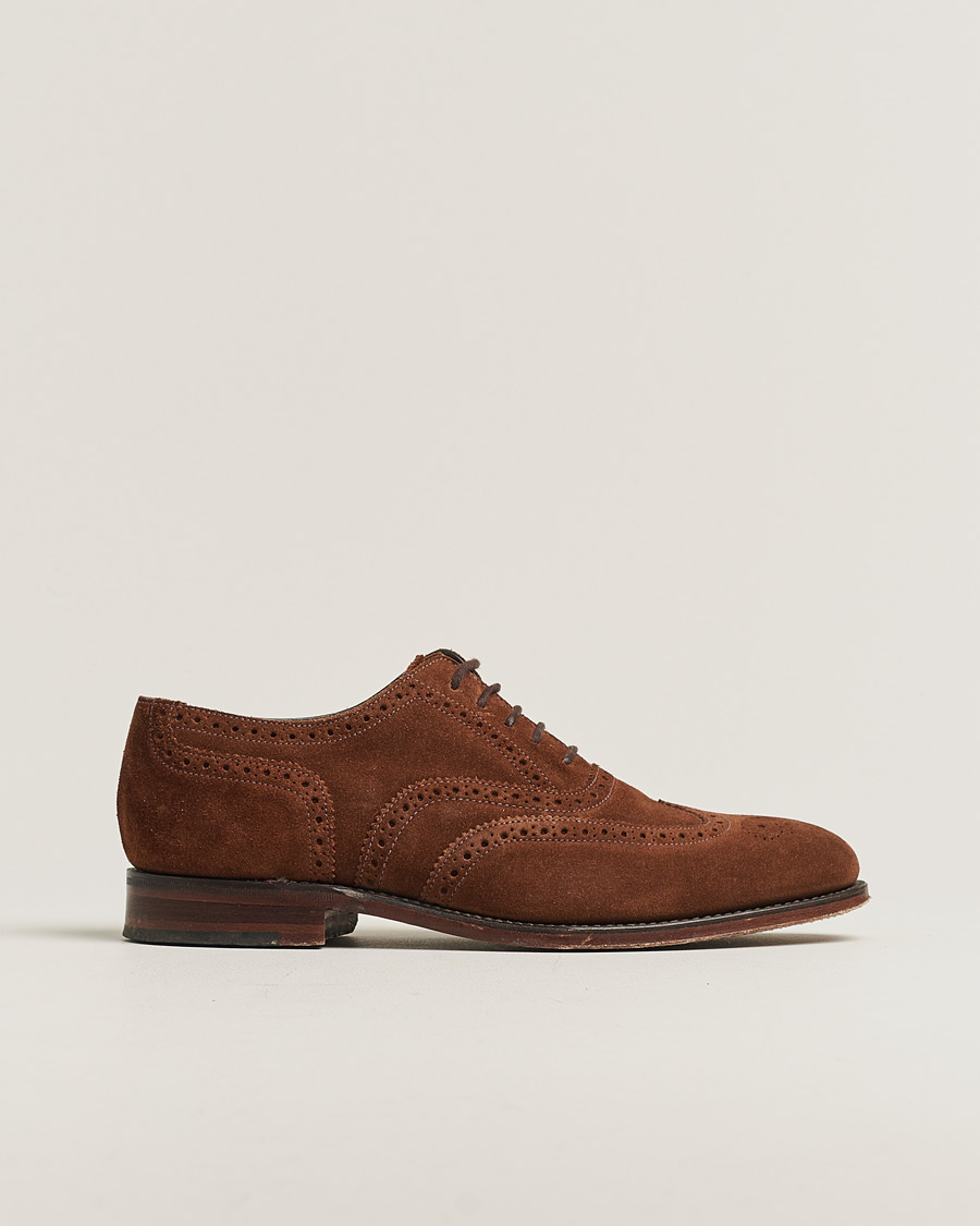 Hombres | Pre-owned Zapatos | Pre-owned | Loake 1880 Buckingham Brogue Brown Suede UK6,5 - EU40,5