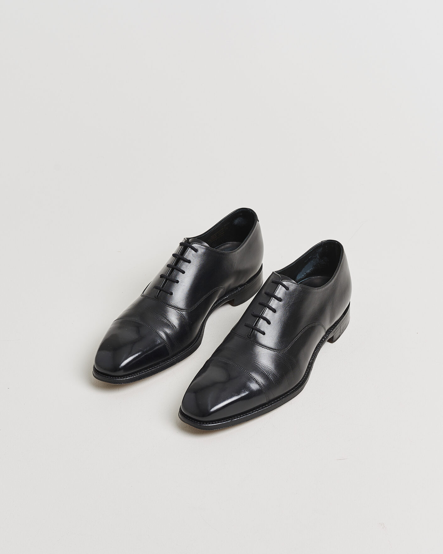 Hombres | Pre-owned Zapatos cosidos a mano | Pre-owned | Loake 1880 Rothschild Oxford Black Calf UK11 - EU45