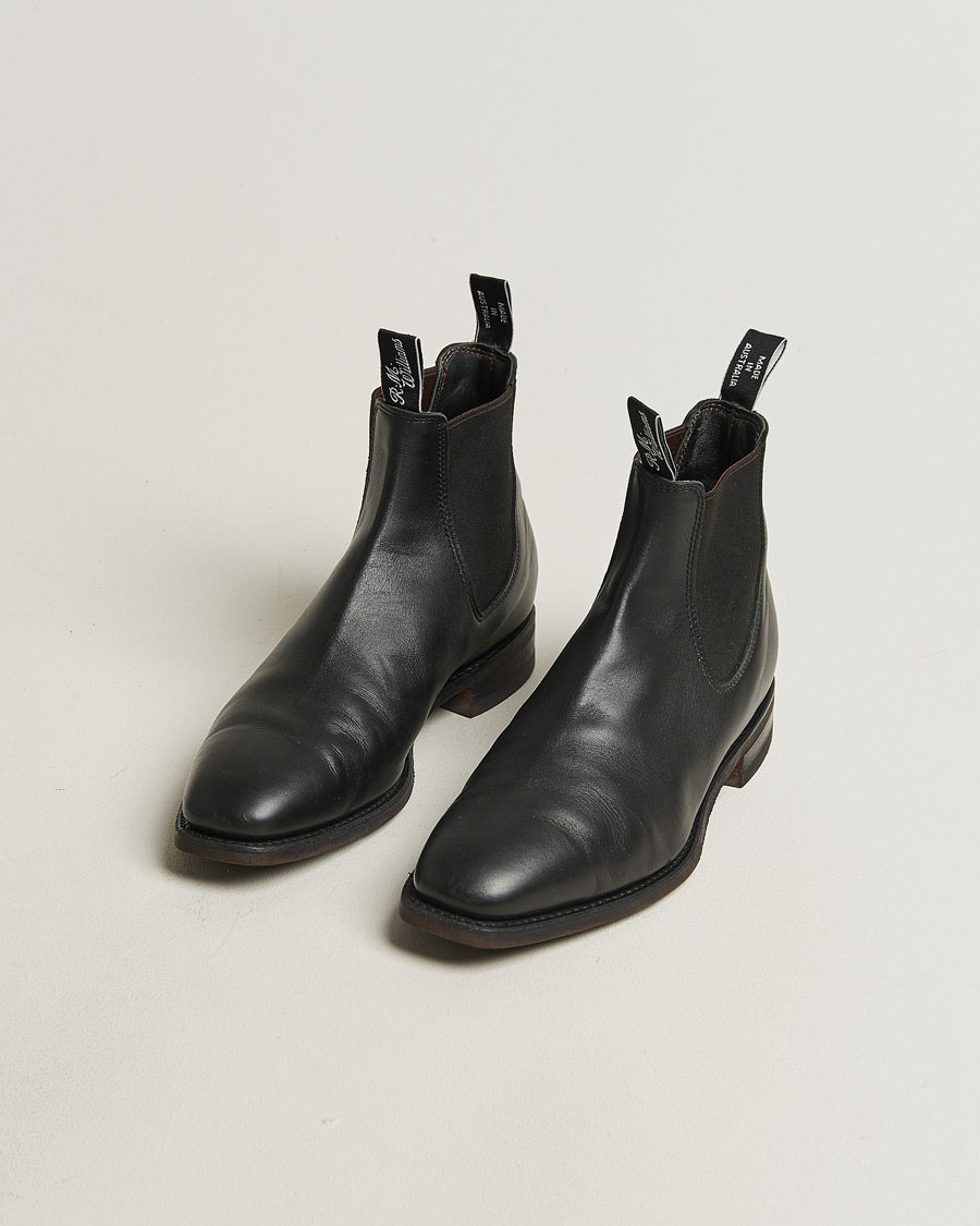 Hombres | Pre-owned Zapatos | Pre-owned | R.M.Williams Blaxland G Boot Yearling Black UK10,5 - EU45,5