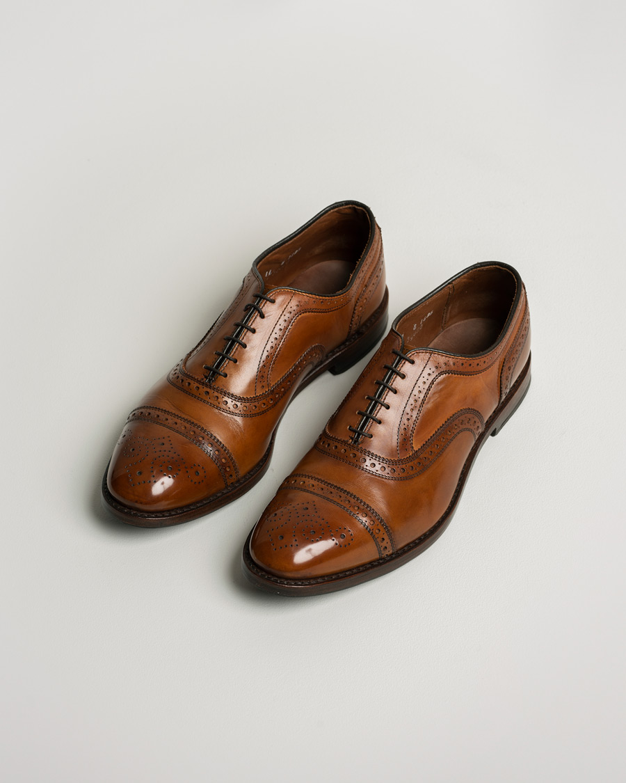 Hombres | Allen Edmonds Strand Brogue Walnut US11 - EU45 | Pre-owned | Allen Edmonds Strand Brogue Walnut US11 - EU45