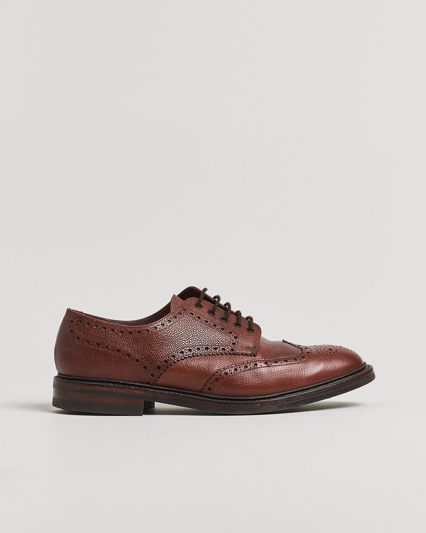 Hombres | Pre-owned Zapatos cosidos a mano | Pre-owned | Loake 1880 Badminton Brogue Dark Brown Grain UK10,5 - EU44,5