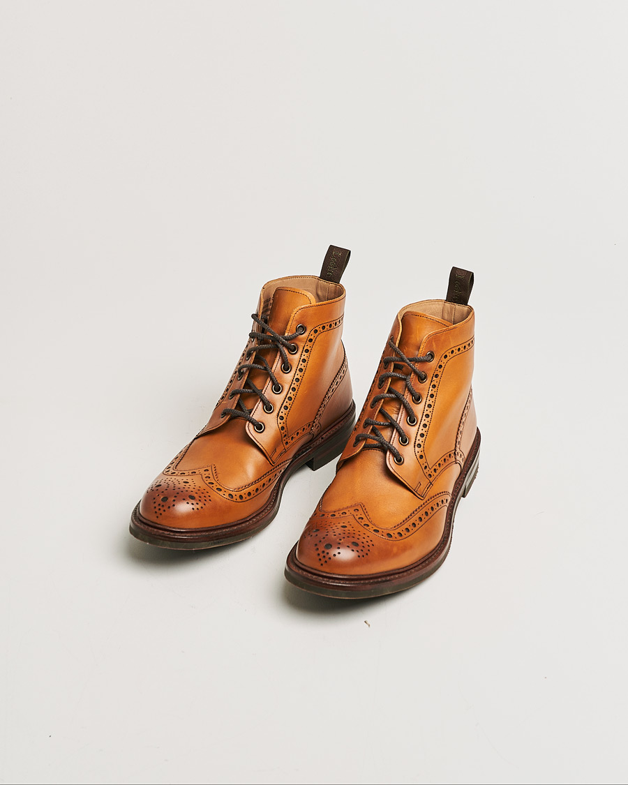 Hombres | Loake 1880 Bedale Boot Tan Burnished Calf | Pre-owned | Loake 1880 Bedale Boot Tan Burnished Calf