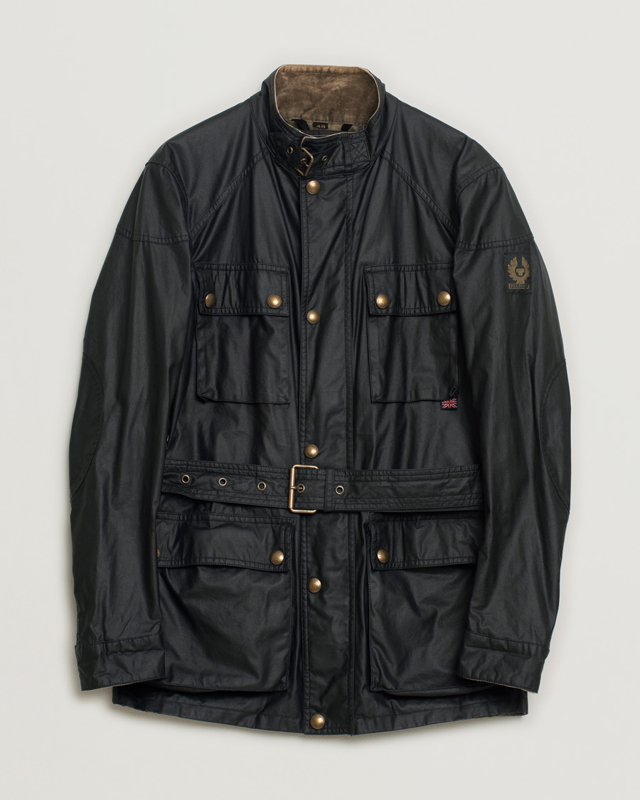Hombres | Belstaff Roadmaster Belted Jacket Black | Pre-owned | Belstaff Roadmaster Belted Jacket Black