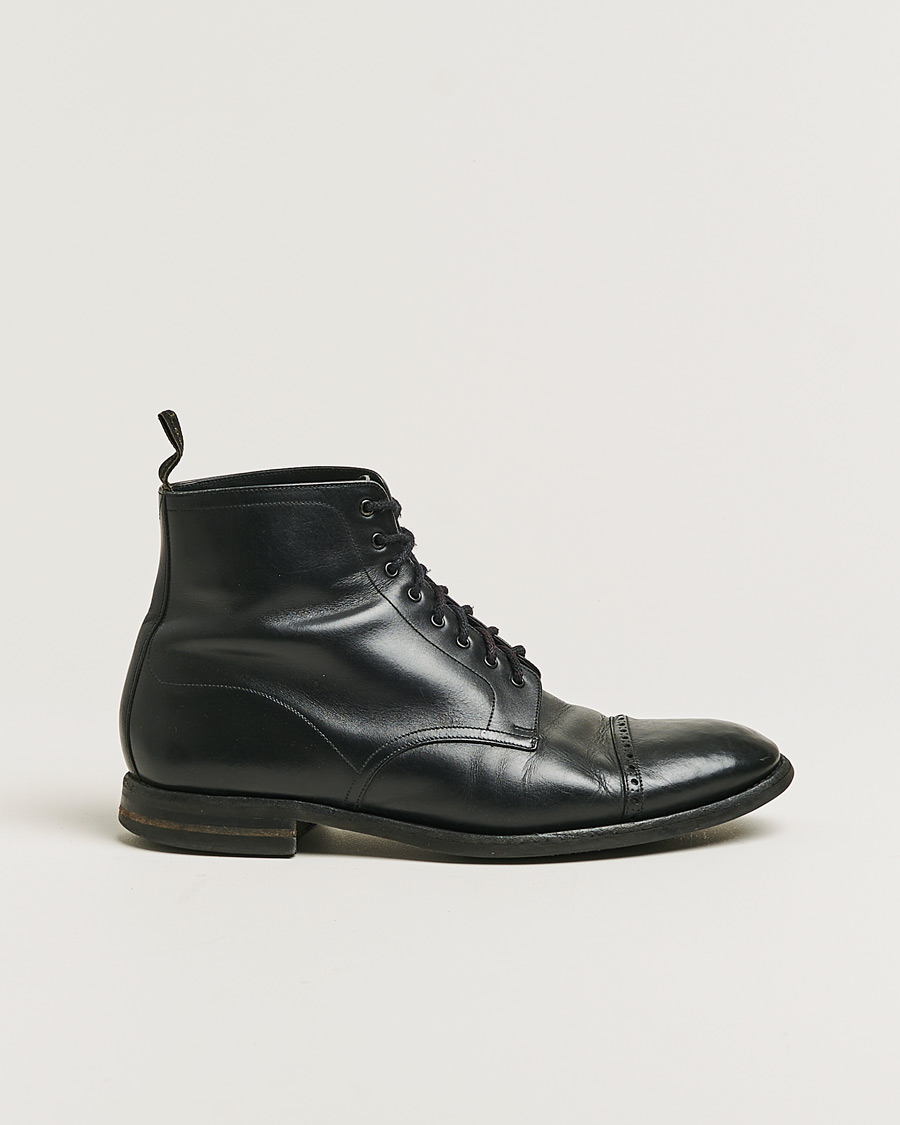 Hombres | Loake 1880 Hyde Boot Black Calf | Pre-owned | Loake 1880 Hyde Boot Black Calf