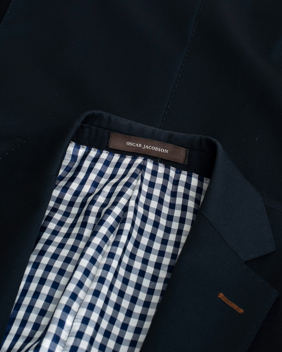 Hombres | Oscar Jacobson Edmund Club Blazer Navy | Pre-owned | Oscar Jacobson Edmund Club Blazer Navy