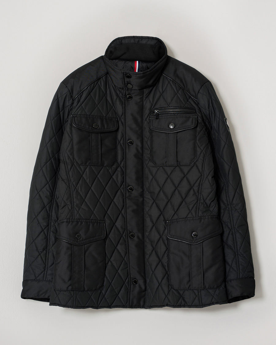 Hombres | Hackett AMR Quilted 4-Pocket Jacket Black L | Pre-owned | Hackett AMR Quilted 4-Pocket Jacket Black L